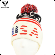 Акриловая жаккардовая звезда Pattern USA вышивка шапочка Hat